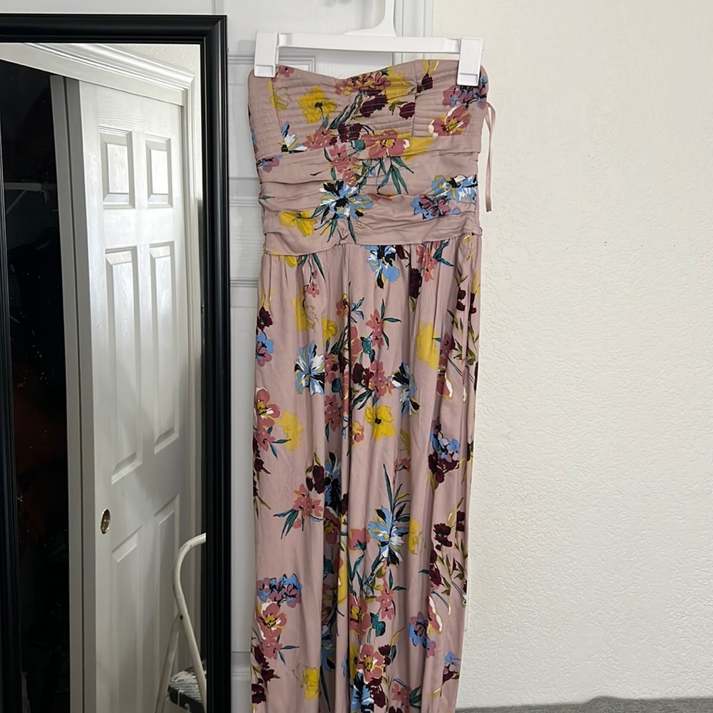 Strapless pant romper size small